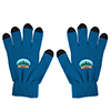 CU6356-TOUCH SCREEN GLOVES-Royal Blue with Black tips
